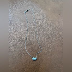 Tiffany sterling silver Chicago bean necklace